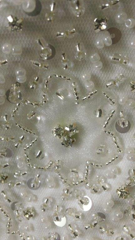 elaborate beaded wedding dress design